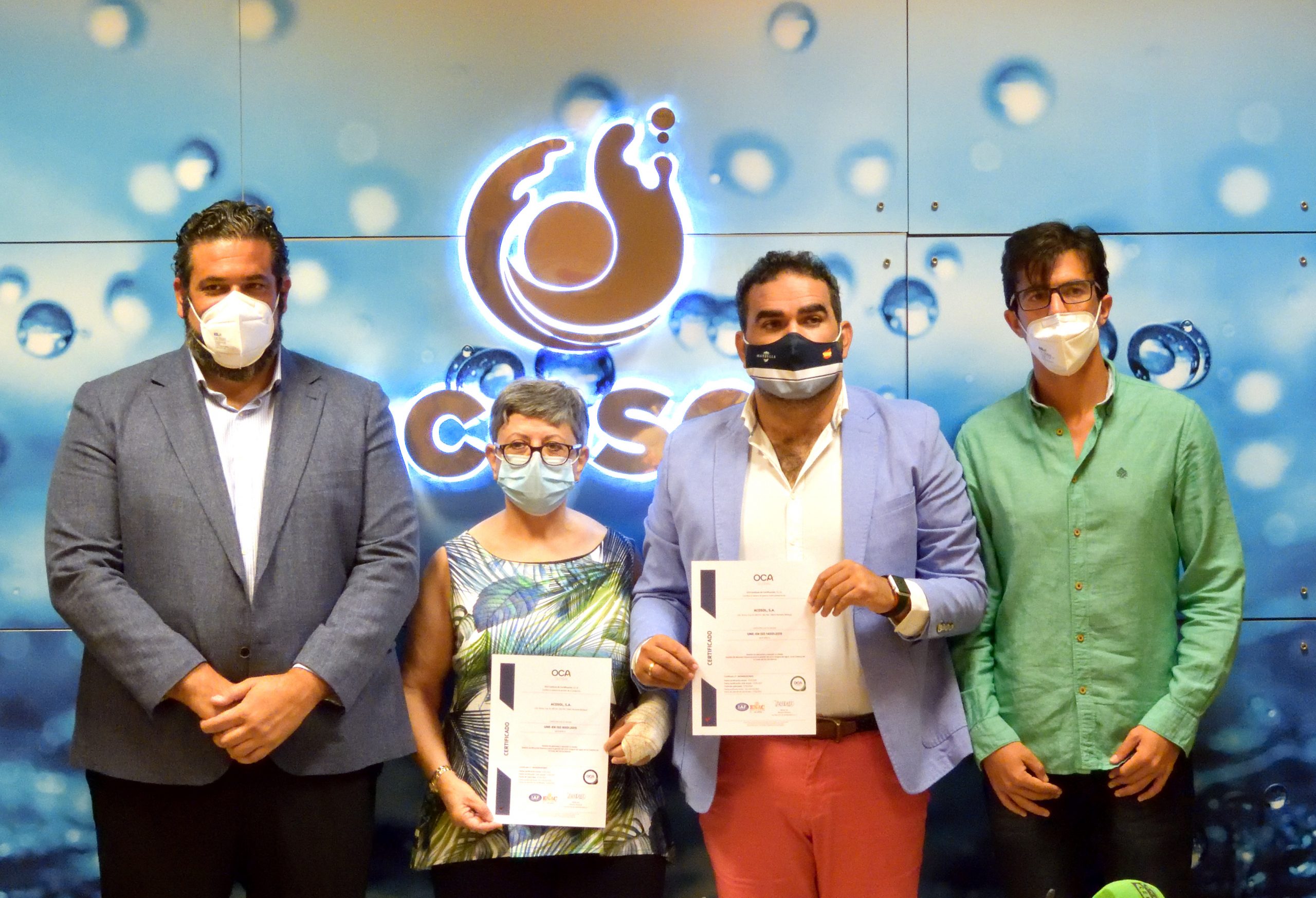Acosol recibe las certificaciones de sistema de gestión de la calidad y de gestión ambiental