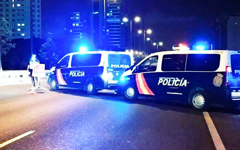 control policía nacional