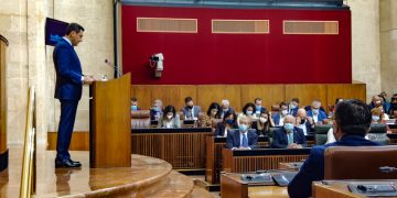 Moreno Bonilla en el parlamento andaluz