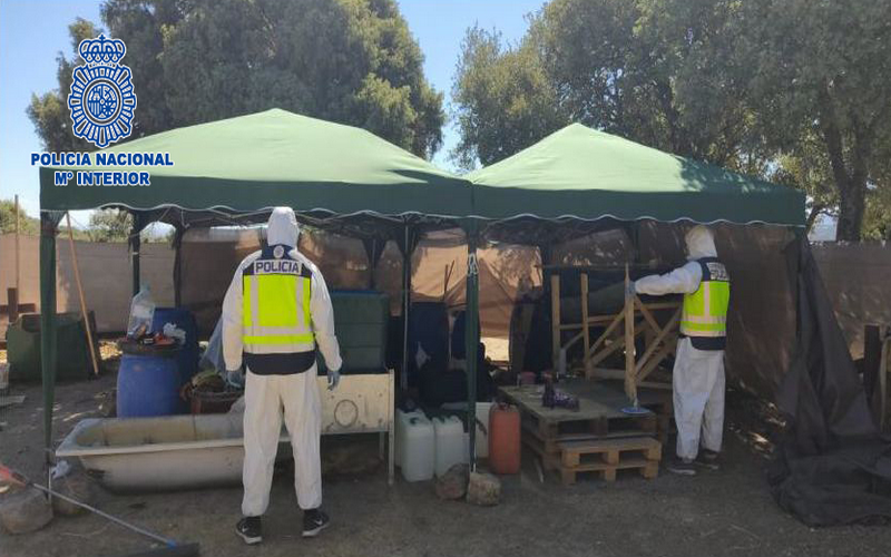 Policía Nacional Operación Droga Laboratorio