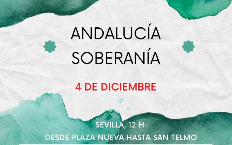 Llamamiento a los andaluces por el 4D en busca de una Andalucía «libre»