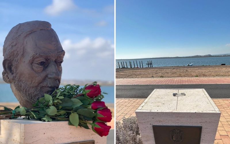 Vandalizan el monumento a Pérez Saldaña en Ayamonte