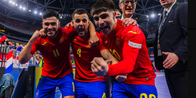 España vence en semis de fútbol sala a Croacia y disputará este sábado su décima final