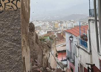 Derribo de una vivienda en Jaén